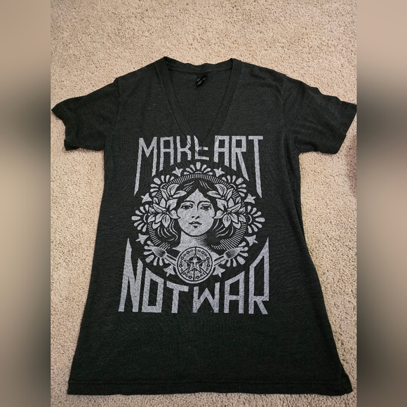 Make Art Not War Shirt - Picture 1 of 3